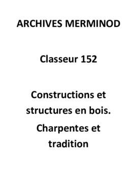 charpentes et tradition, le bois 1 01 (PDF)