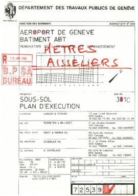 Grand-Saconnex. Aéroport de Genève. Bâtiment ABT