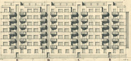 Genève. Rue Cavour 18, 20, 22. Société immobilière Délices Voltaire. Immeubles B, C, E