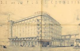 S.I. de la place Cornavin, perpective et façades (enseignes) 12 (PDF)