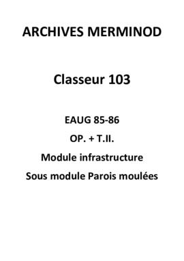 module infrastructure, sous-module, parois moulées 01 (PDF)