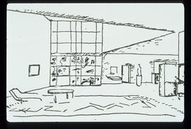 Le Corbusier - Perspective intérieure: diapositive