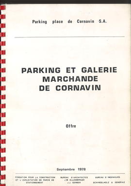 Genève. Parking et galeries marchandes de Cornavin