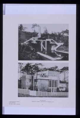 Architecture Vivante. H 1926. Piscine et maison 1924: diapositive