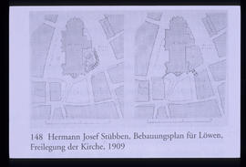 Illustration de cours. I moderni costruiscono in citta - Sitte->Fischer->Henrici->Gurlit...