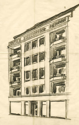 Genève. Rue Micheli-du-Crest 10. Société immobilière de l'Amandier. Projet d'immeuble