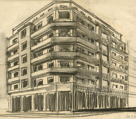 Genève. Rue de la Servette, 85, rue Veyrassat, 14. Société immobilière Servette Liotard. Immeuble