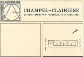 Genève. Avenue de Champel / rue Michel-Servet. Champel-Clairière - bâtiment administratif, commer...
