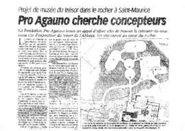 Saint-Maurice. Concours pour un nouvel aménagement du "Trésor des Reliques"