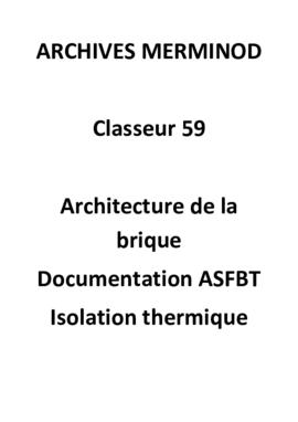 documentation ASFBT, isolation therm. au stade de la conception 01 (PDF)