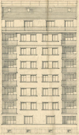 Genève. Rue Henri-Mussard 11. Société immobilière de L'Acajou. Immeuble