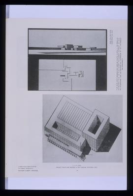 Architecture Vivante. AH 1928. Projet pour une Bourse / Construction: diapositive
