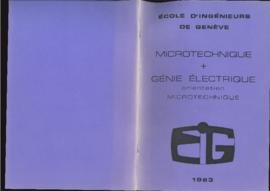 1983 E.I.G. microtechnique génie électrique microtechnique