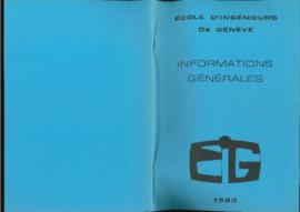 1983 E.I.G. raccordement architecture civil mécanique chimique électrique nucléaire microtechniqu...