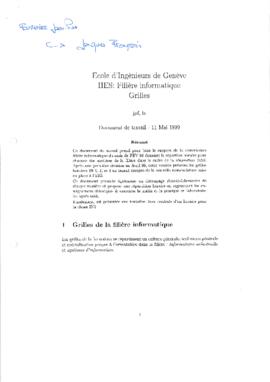 1999 E.I.G. informatique répartition des matières électronique télécommunications énergie électri...